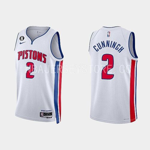 Detroit Pistons Cade Cunningham 2 2022-23 Association Edition White Men Jersey Swingman