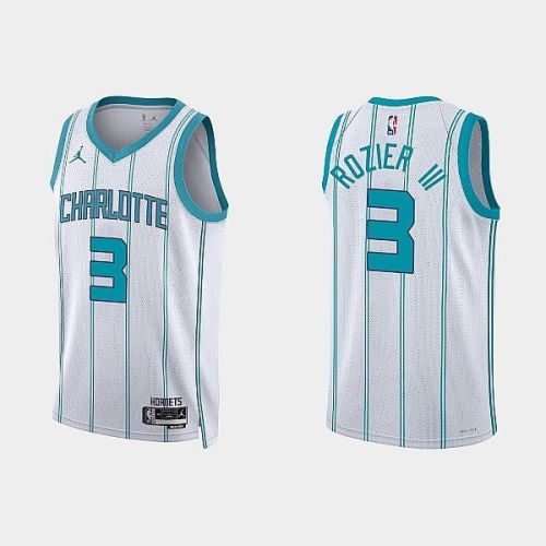 Charlotte Hornets Terry Rozier III 3 2022-23 Association Edition White Men Jersey Swingman