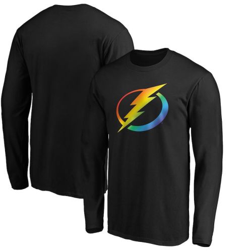 Tampa Bay Lightning Team Pride Logo Long Sleeve T-Shirt - Black