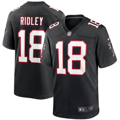 Calvin Ridley 18 Atlanta Falcons Men Throwback Game Jersey - Black