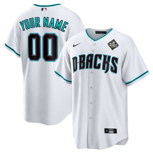 Arizona Diamondbacks World Series 2023 Alternate Cool Base Stitched Home Custom Jersey - White