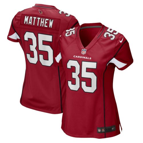 Christian Matthew 35 Arizona Cardinals Women Game Jersey - Cardinal