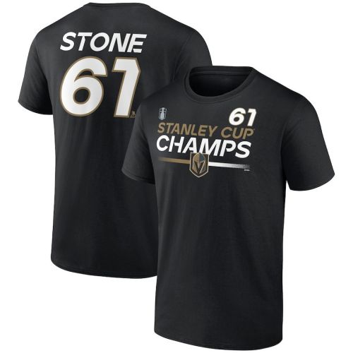 Mark Stone Vegas Golden Knights 2023 Stanley Cup Champions Stack T-Shirt - Black