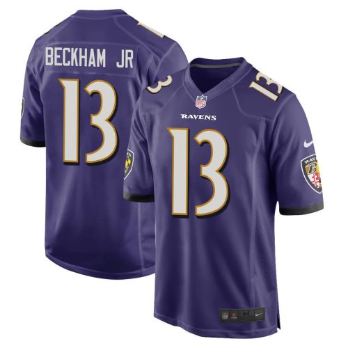 Odell Beckham Jr. 13 Baltimore Ravens Game Men Jersey - Purple