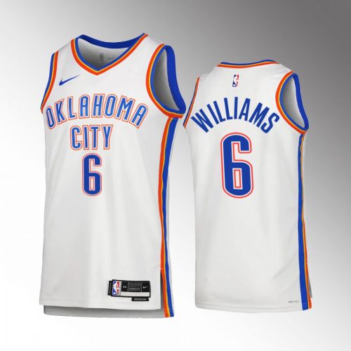 Oklahoma City Thunder Jaylin Williams 6 2022-23 Association Edition White Men Jersey