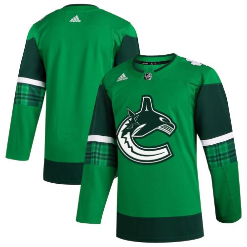 Vancouver Canucks 2023 St. Patrick's Day Primegreen Men Jersey - Kelly Green