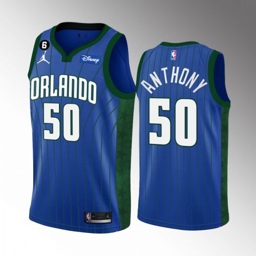 Orlando Magic Cole Anthony 50 Statement Edition Blue Jersey 2022-23 Swingman