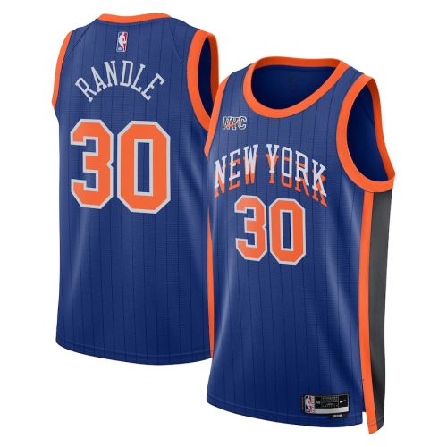 Julius Randle 30 New York Knicks 2023/24 City Edition Swingman Jersey - Blue