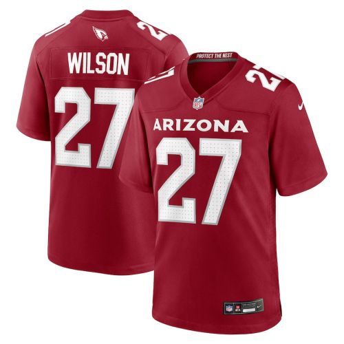 Divaad Wilson 27 Arizona Cardinals Men Team Game Jersey - Cardinal