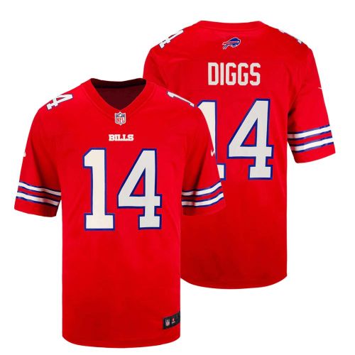 Stefon Diggs 14 Buffalo Bills Men Alternate Game Jersey - Red