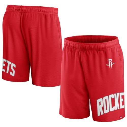 Houston Rockets Red Free Throw Mesh Shorts - Men