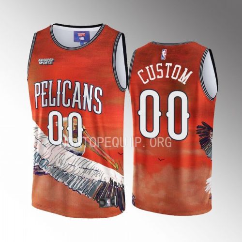 Custom New Orleans Pelicans NBA & KidSuper Studios Unisex Hometown Jersey