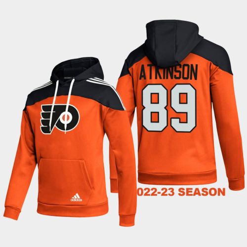 Philadelphia Flyers 89 Cam Atkinson 2022-23 Orange Hoodie Pullover