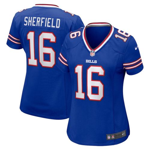 Trent Sherfield 16 Buffalo Bills Women Game Jersey - Royal