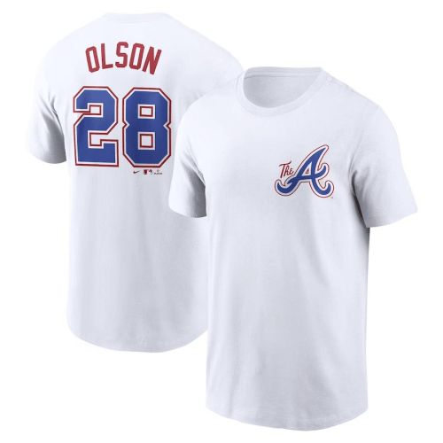 Matt Olson 28 Atlanta Braves 2023 City Connect T-Shirt - White