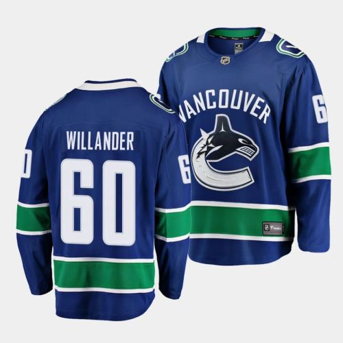 Tom Willander #60 Vancouver Canucks 2023 NHL Draft Home Men Jersey - Navy