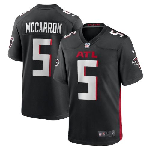 AJ McCarron 5 Atlanta Falcons Men's Game Jersey - Black