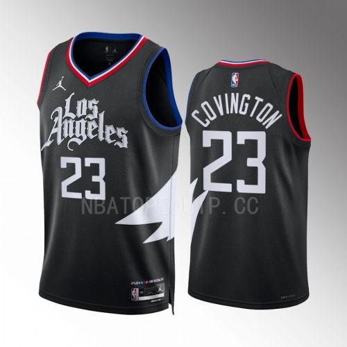 Robert Covington 23 Los Angeles Clippers Black Statement Edition 2022-23 Jersey Swingman