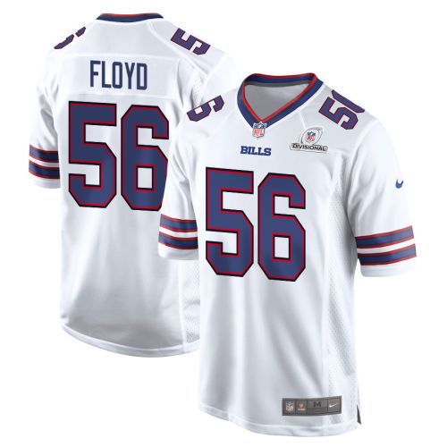 Leonard Floyd 56 Buffalo Bills 2024 Divisional Patch Game Men Jersey - White