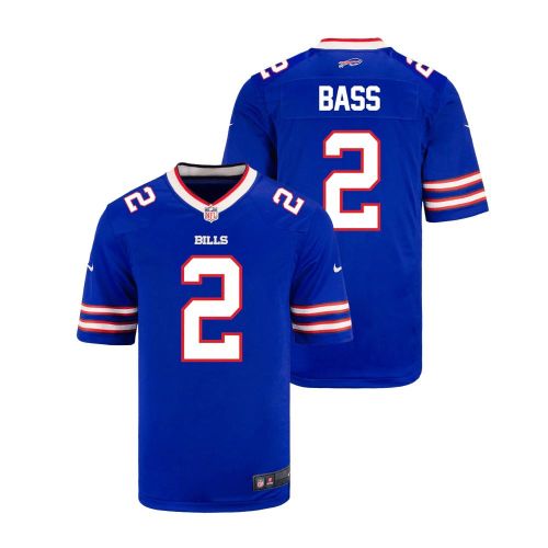 Tyler Bass 2 Buffalo Bills YOUTH Home Game Jersey - Royal