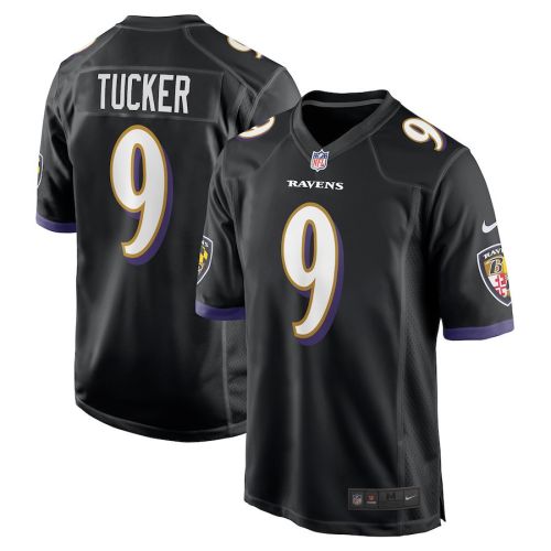 Justin Tucker 9 Baltimore Ravens Men Game Jersey - Black