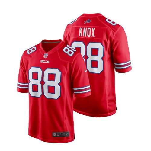 Dawson Knox 88 Buffalo Bills Men Alternate Game Jersey - Red