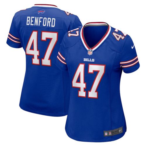 Christian Benford 47 Buffalo Bills Women Game Jersey - Royal