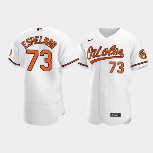 Thomas Eshelman 73 Baltimore Orioles White Home Jersey Jersey