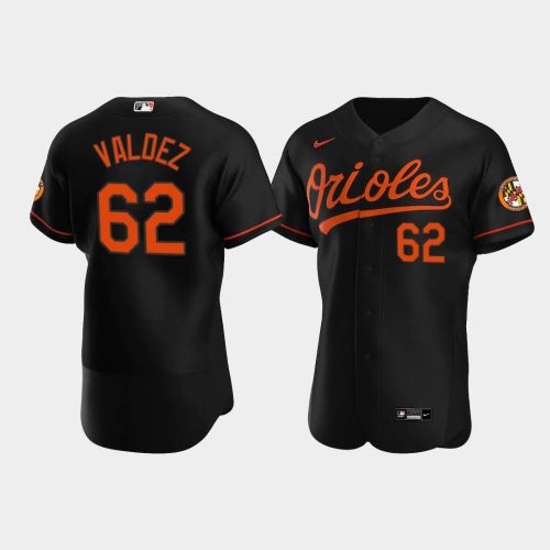 Cesar Valdez 62 Baltimore Orioles Black Alternate Jersey Jersey