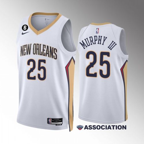 New Orleans Pelicans 2022-23 Trey Murphy III 25 Association Edition White Jersey Swingman