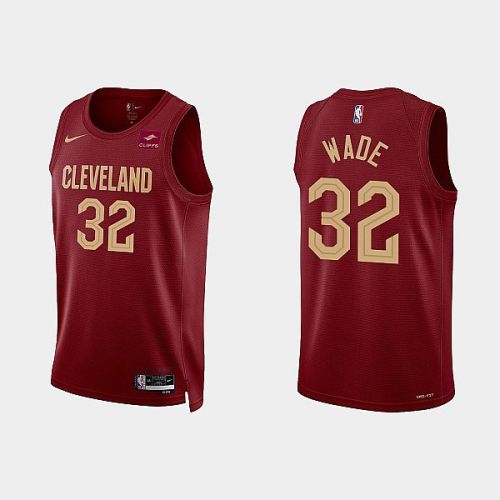 Cleveland Cavaliers 32 Dean Wade 2022-23 Icon Edition Wine Men Jersey