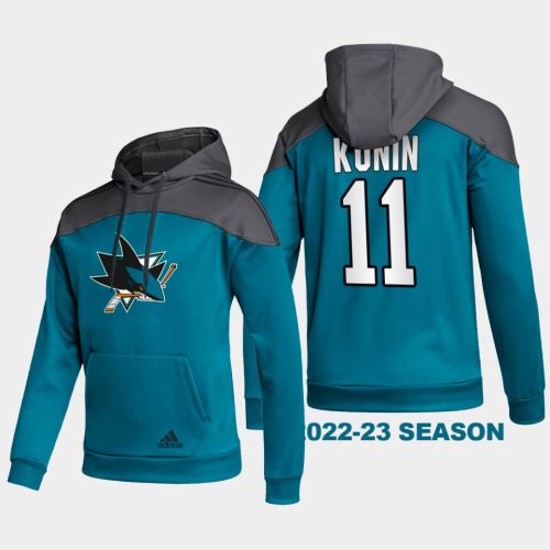 San Jose Sharks 11 Luke Kunin 2022-23 Stylish Black Hoodie Pullover