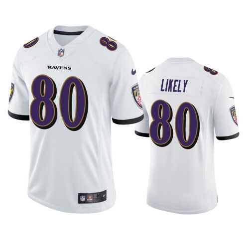 Baltimore Ravens Isaiah Likely 80 White Vapor Limited Jersey