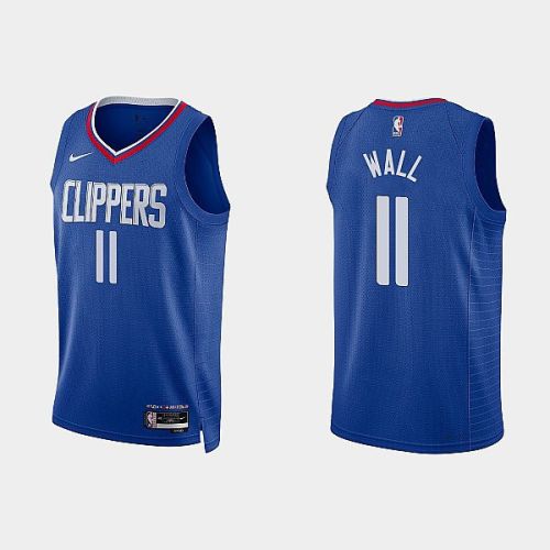 Los Angeles Clippers 11 John Wall 2022-23 Icon Edition Blue Men Jersey