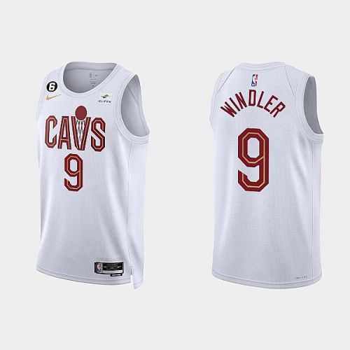 Cleveland Cavaliers Dylan Windler 9 2022-23 Association Edition White Men Jersey Swingman