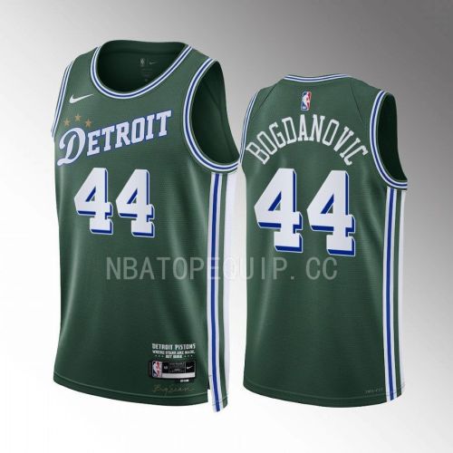 Bojan Bogdanovic 44 2022-23 Detroit Pistons Green City Edition Jersey Swingman