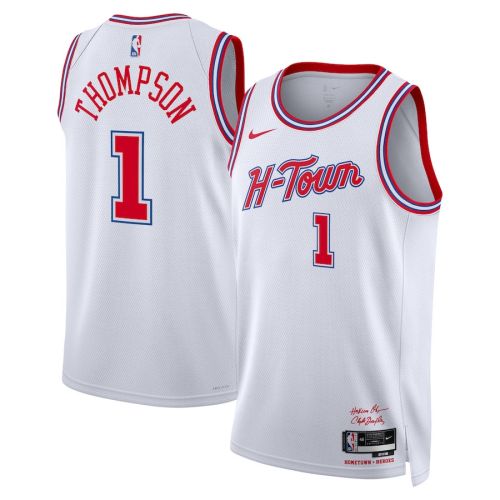 Amen Thompson 1 Houston Rockets 2023/24 City Edition Swingman Jersey - White