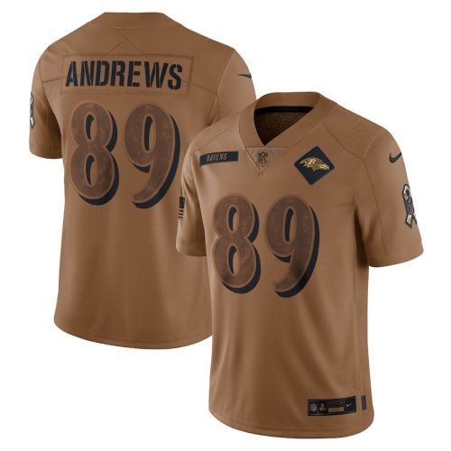 Mark Andrews 89 Baltimore Ravens 2023 Salute To Service Limited Jersey - Brown