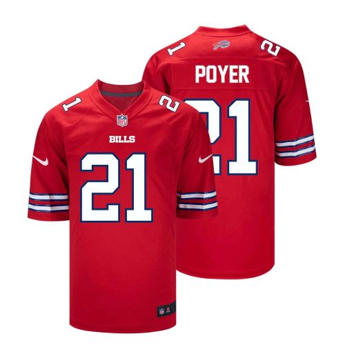 Jordan Poyer 21 Buffalo Bills Men Alternate Game Jersey - Red