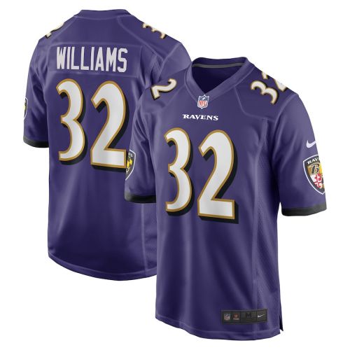 Marcus Williams 32 Baltimore Ravens Game Jersey - Purple