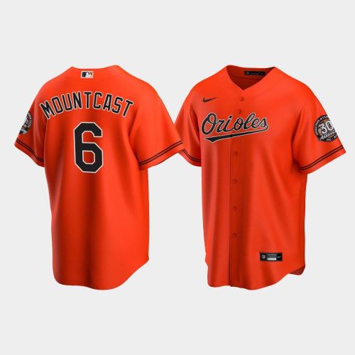 Men's Baltimore Orioles Ryan Mountcastle 6 Alternate Team Orange Jersey Jersey