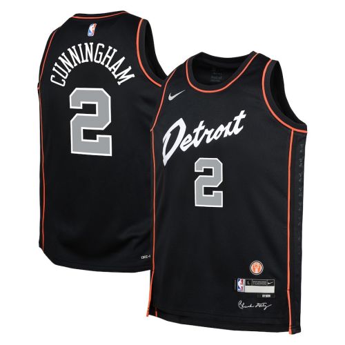 Cade Cunningham 2 Detroit Pistons 2023/24 City Edition Swingman YOUTH Jersey - Black