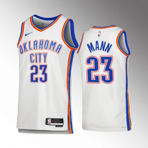 Oklahoma City Thunder Tre Mann 23 2022-23 Association Edition White Jersey