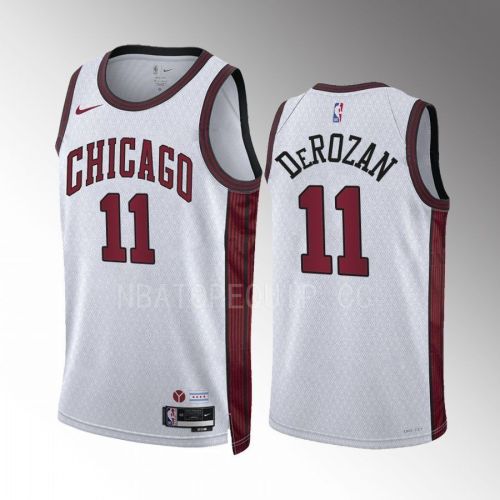 Chicago Bulls DeMar DeRozan 11 2022-23 City Edition White Jersey Swingman