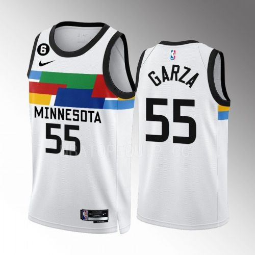 Luka Garza 55 Minnesota Timberwolves City Edition White Men Jersey 2022-23 Swingman