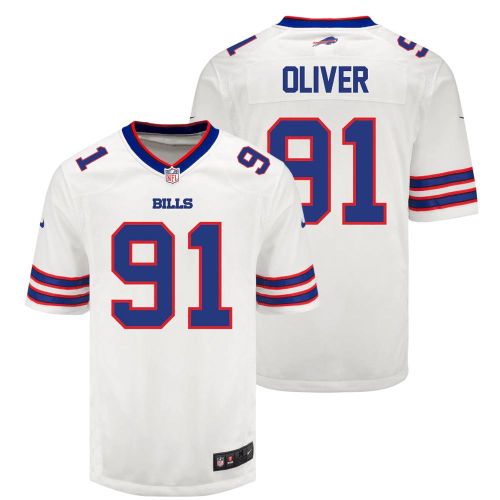 Ed Oliver 91 Buffalo Bills Men Away Game Jersey - White