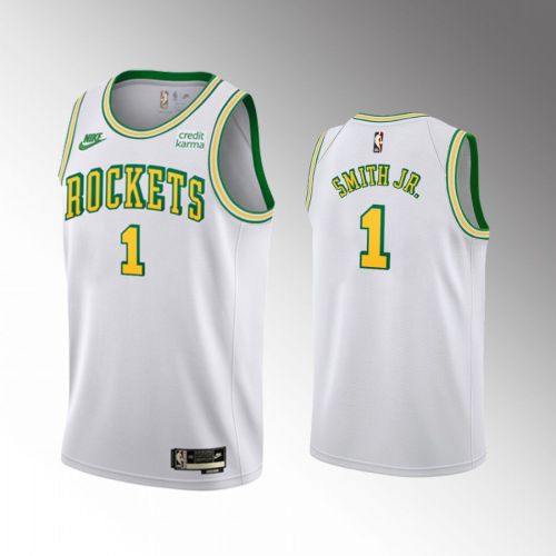 Jabari Smith 1 2022-23 Houston Rockets White Classic Edition Jersey San Diego Throwbacks