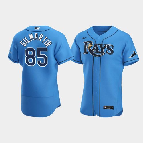 Men's Tampa Bay Rays 85 Sean Gilmartin Light Blue Alternate Jersey Jersey