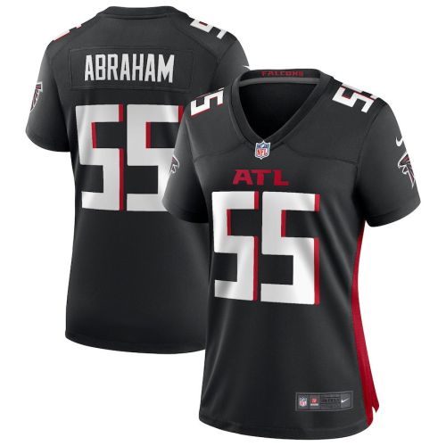 John Abraham 55 Atlanta Falcons Women Retired Game Jersey - Black