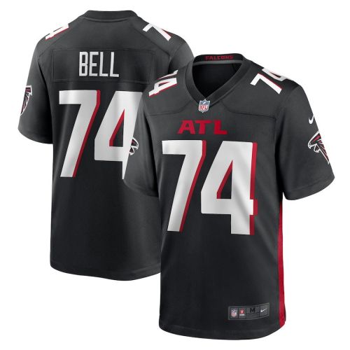 Travis Bell 74 Atlanta Falcons Game Men Jersey - Black